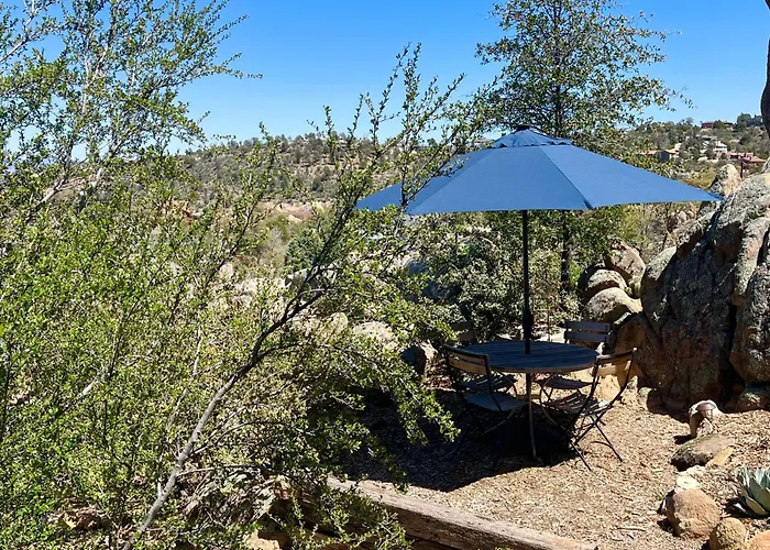 Appartement Eagles Nest Casita Luxury King Memory Foam Bed Feather Pillows & Duvet Amazing Views, Private Balcony, Great Location & Dog Friendly